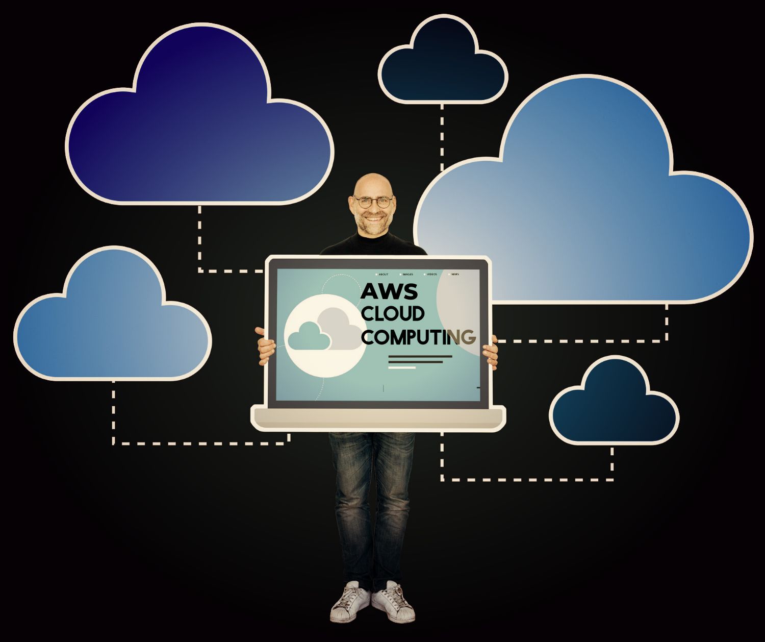 A girl who is typing on her laptop.